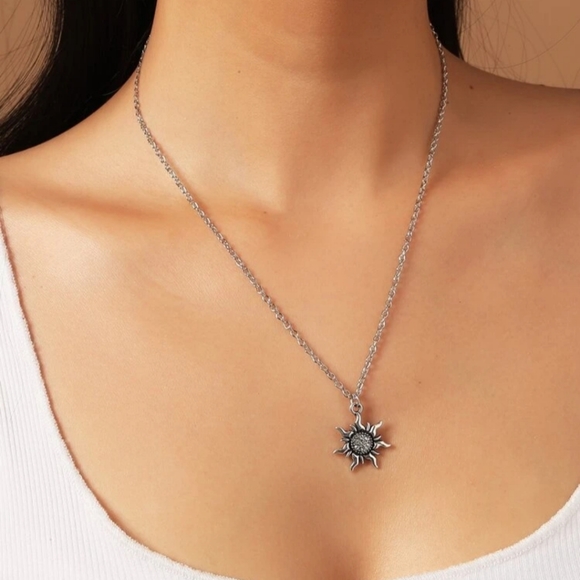Nikkiwallflower Jewelry - *Tiny* Sun Pendant Necklace